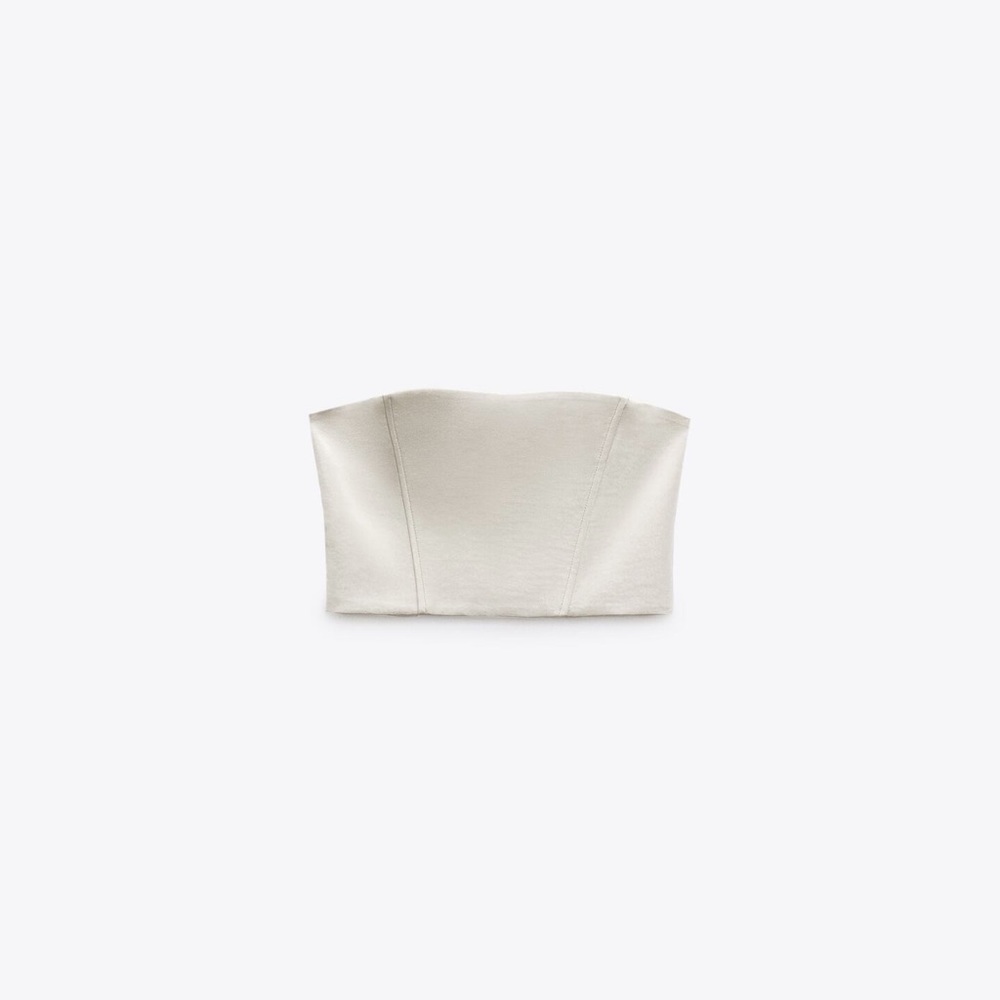 Zara Satin Crop Top